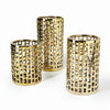 Tozai "Golden Openings" Candle Holders - set of 3, TH-Tozai Home, Putti Fine Furnishings