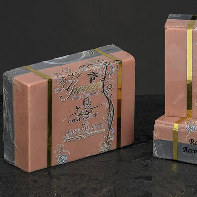 Rose Clay and Activated Charcoal Goats Milk Soap | Putti Fine Furnishings