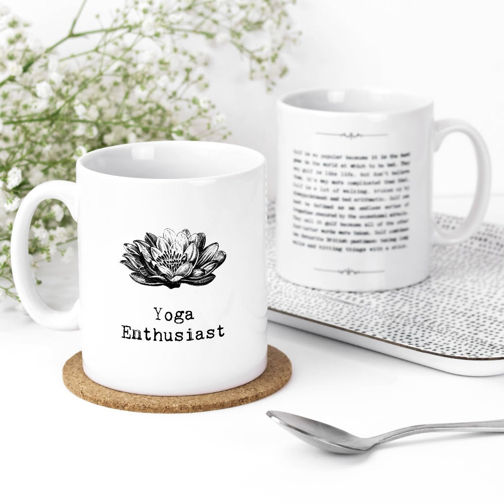 'Yoga Enthusiast' Gift Boxed Mug