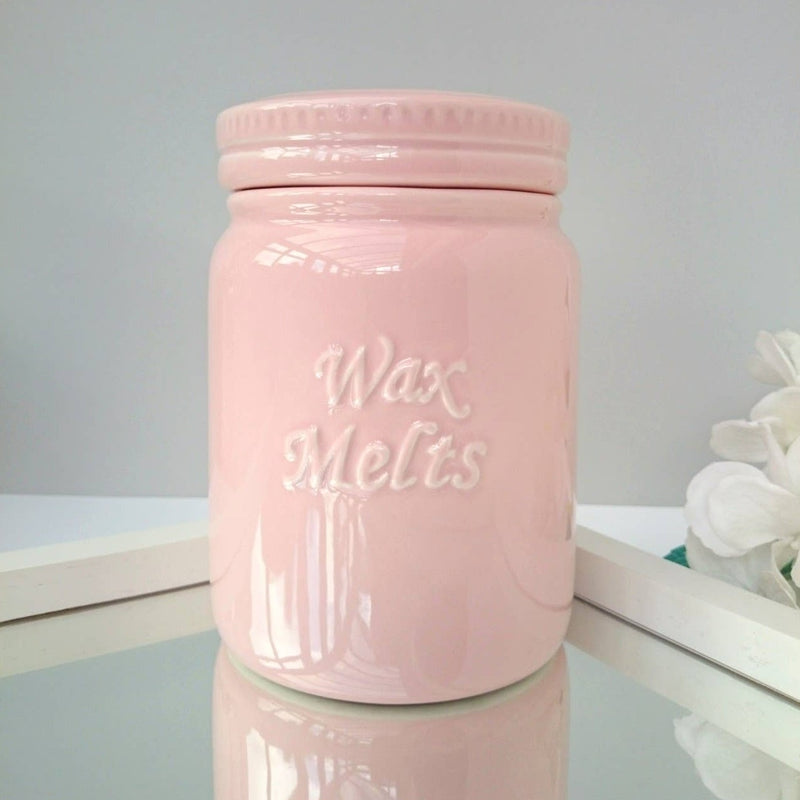 Ceramic Wax Melts Storage Jar - Pink