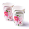A Very English Rose Paper Party Cups | Putti Party Supplies Canada