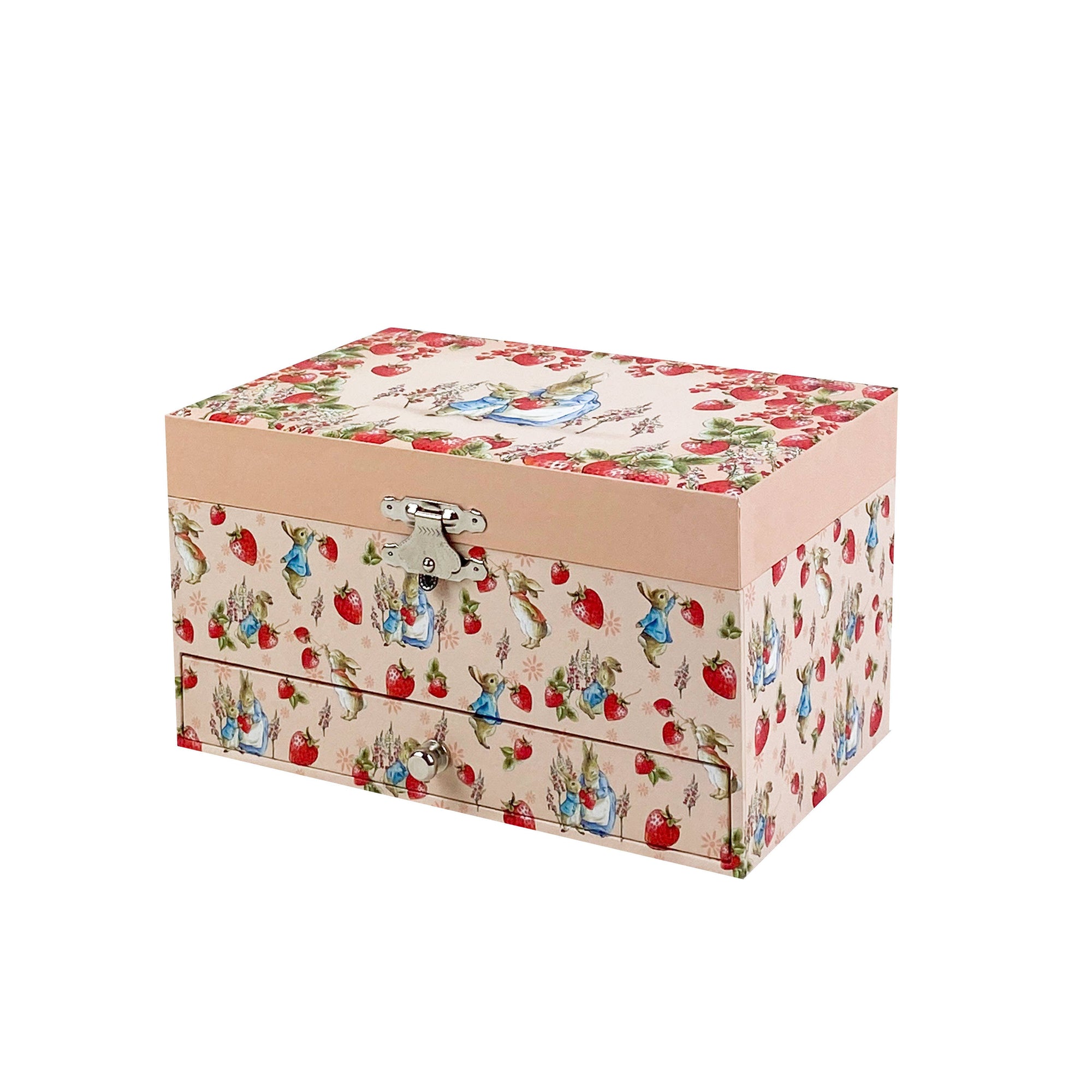 Peter Rabbit Strawberries Musical Jewelry Box Le Petite Putti