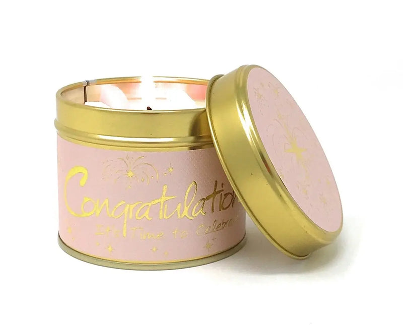 Lily Flame Congratulations Candle | Putti Fine Furnishings 