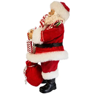 Kurt Adler Fabriché Santa With Christmas Candy and Bag | Putti Christmas