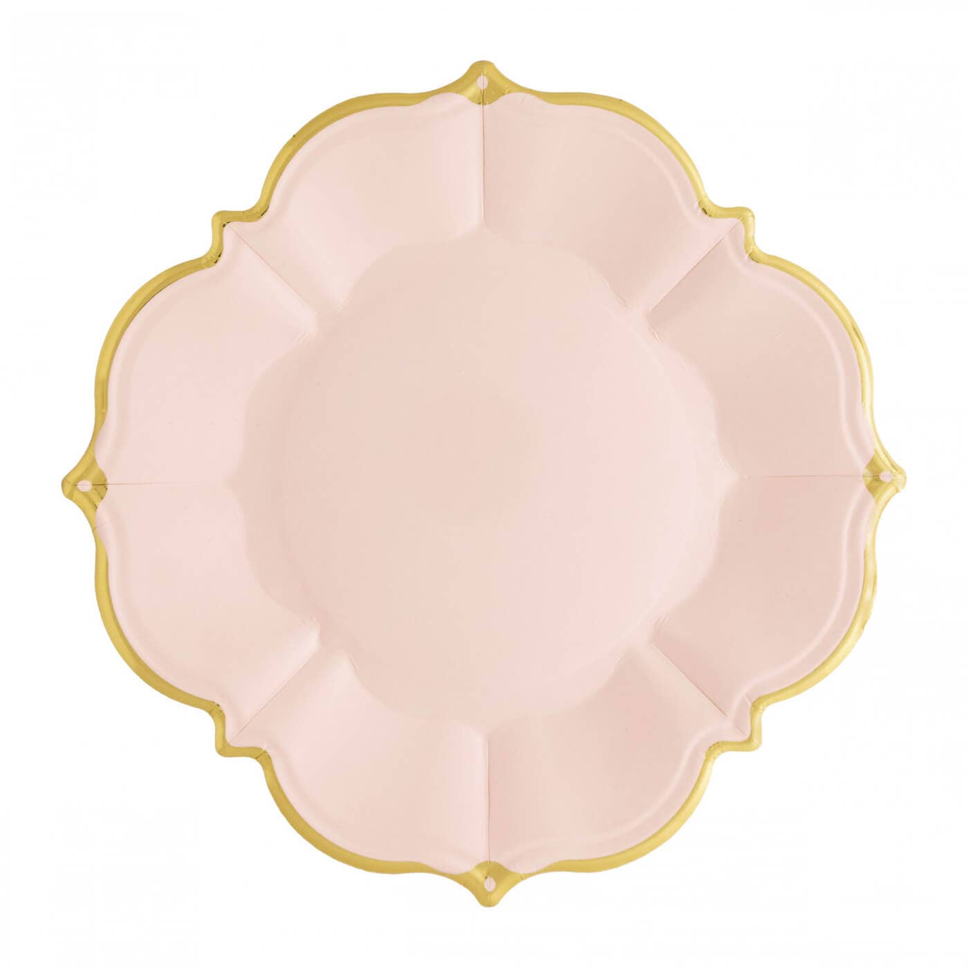 Blush Paper Plates - Lunch