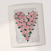 Pink Rose Heart Swedish Cloth