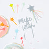 Meri Meri "Make a Wish" Acrylic Cake Toppers