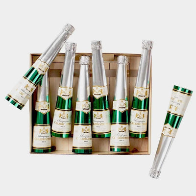 Caspari Champagne Bottle Shaped Celebration Crackers | Putti Party Supplies