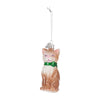 Kurt Adler Glass Cat with Bow Glass Ornaments, KA-Kurt Adler - Candym, Putti Fine Furnishings