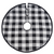 Black and White Buffalo Check Tree Skirt  | Putti Christmas Celebrations Canada