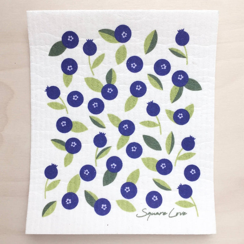 Blueberries Swedish Dishcloth