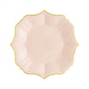 Blush Paper Plates - Dessert