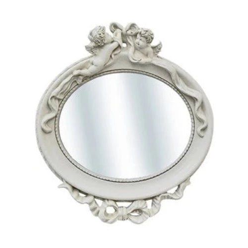Angels Oval Cream Mirror | Putti Fine Furnishings Canada 