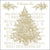 O Christmas Tree Gold Paper Napkin - Lunch