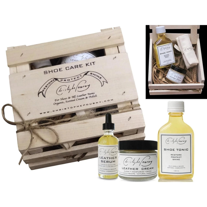 Christophe Pourny Shoe Care Kit  | Putti Fine Furnishings Canada 