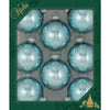 Aqua Starlight Shine Glass Ball Ornaments - Set of 8 | Putti Christmas Celebrations