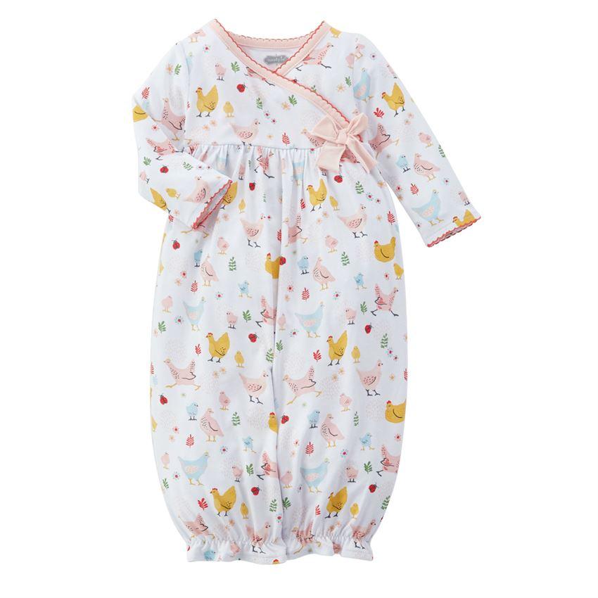 Mud Pie Pink Chicken Convertible Gown | Le Petite Putti Canada