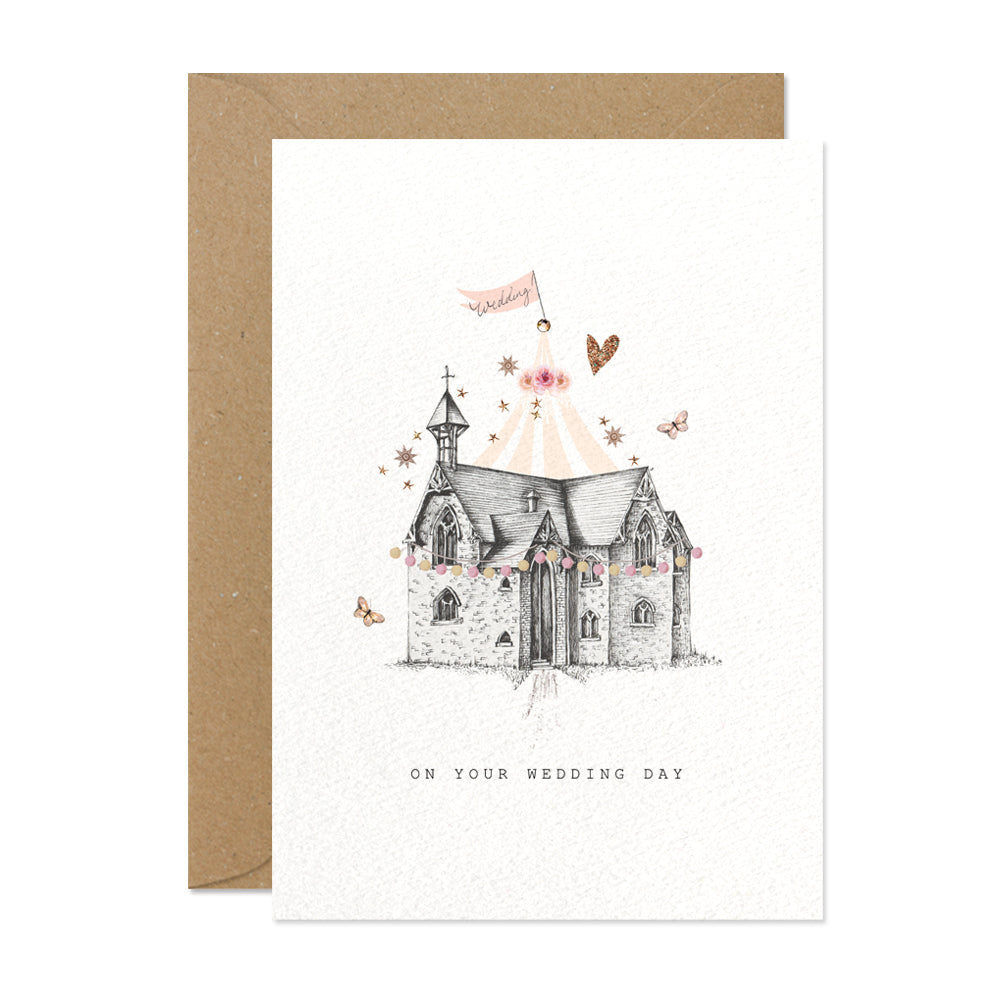 Stephanie Davies "On your Wedding Day" Wedding Greeting Card | Putti 