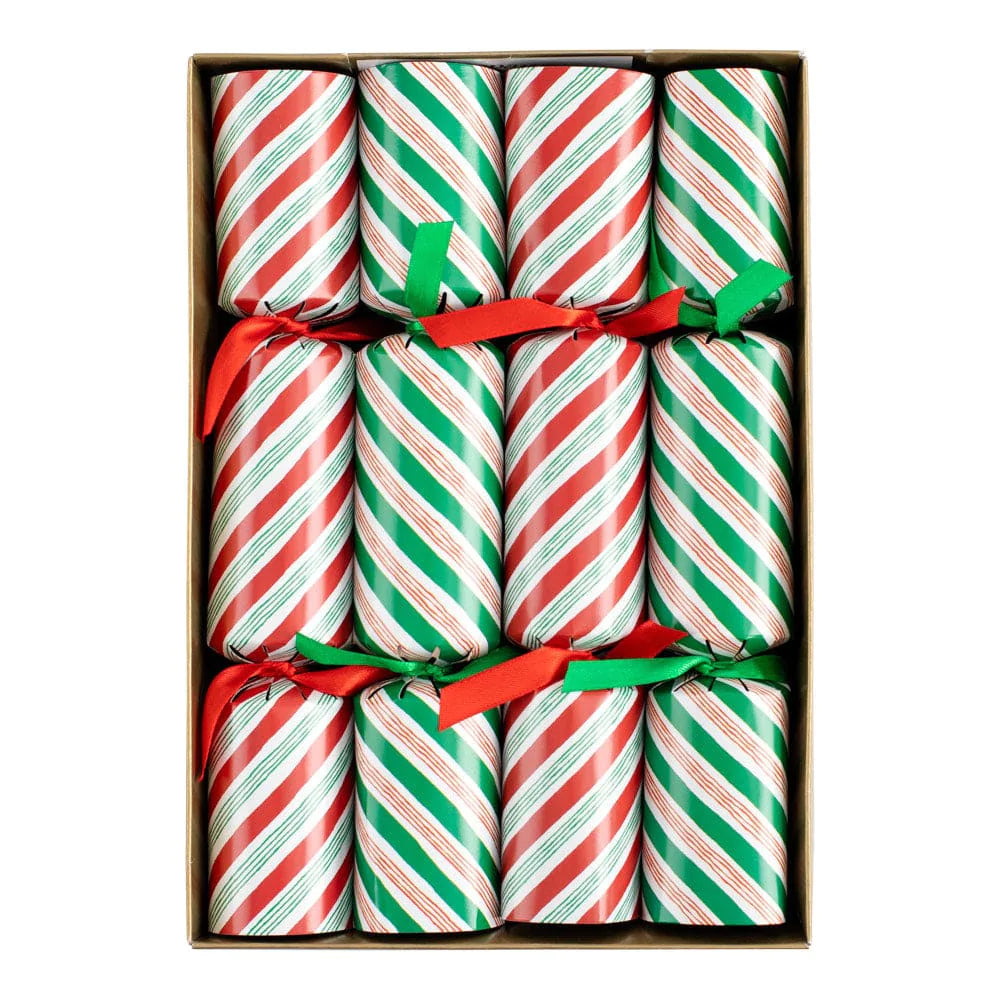 Caspari Candy Cane Stripe Christmas Crackers | Putti Fine Furnishings Canada