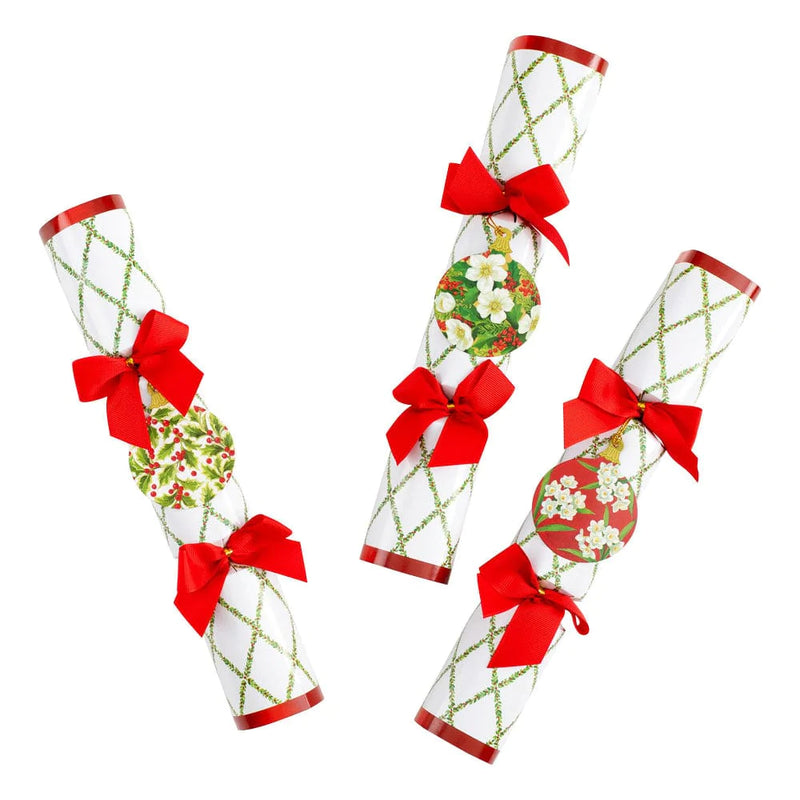Caspari Ornament & Trellis Christmas Crackers  | Putti Fine Furnishings Canada