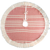 Red and Natural Stripe Tree Skirt | Putti Christmas Canada