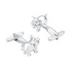 Glen Ogal Pig Silver Cufflinks } Putti Fine Fashions Canada