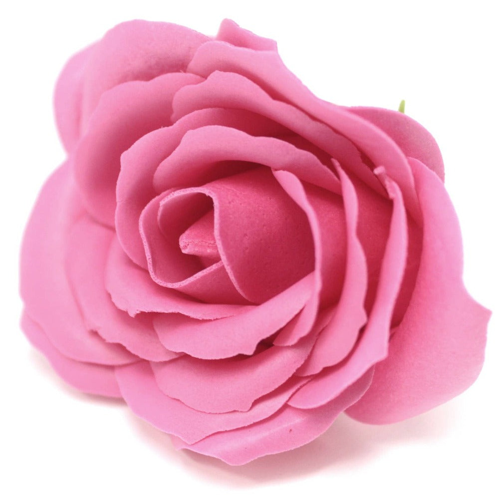 Large Pink Soap Petal Rose | Putti Fine Furnishings 