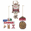 Lodge and Cabin With Sayings Ornaments