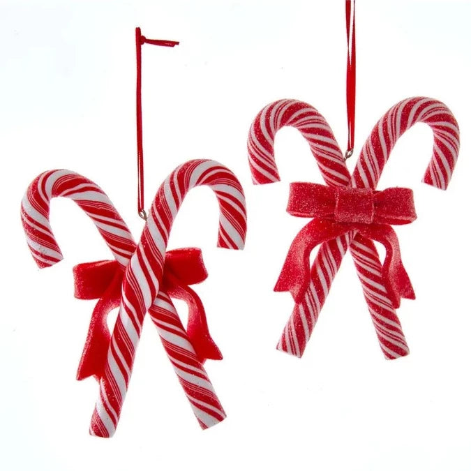 Criss Cross Candy Canes Ornament | Putti Christmas Canada 