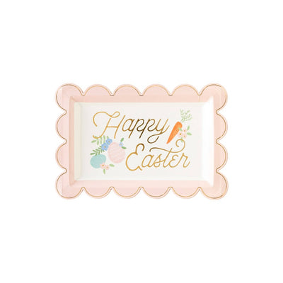 Easter Scalloped Rectangular Paper Plate | Putti Easter Celebrations
