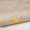 Hand Marbled Gift Wrap Sheets - Ash Grey with Gold | Putti Fine Furnishings