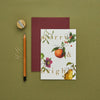 "Merry & Bright" Winter Decadence Christmas Greeting Card