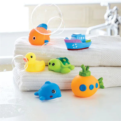 Mud Pie "Ocean Friends" Bath Squirter Toys | Le Petite Putti Canada