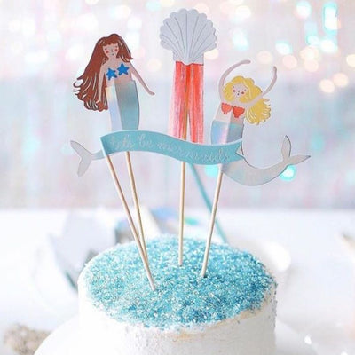 Meri Meri "Let's be Mermaids" Cake Toppers
