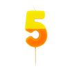 Multicolor Number Candle - Five