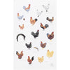 Chickens Organic Tea Towel