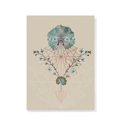 "Gratitude Geo" Greeting Card