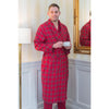 Men's Red Tartan Flannel Robe | Putti Fine Fashions