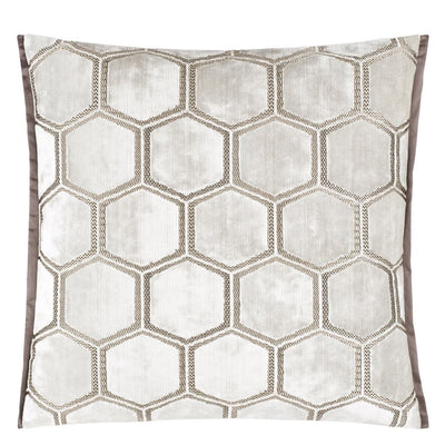 Designers Guild Manipur Oyster Cushion | Putti Fine Furnishings Canada
