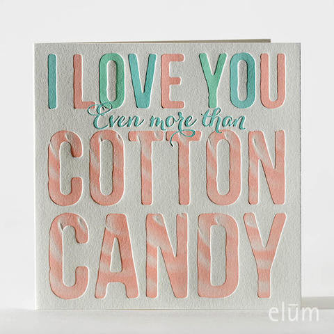 Cotton Candy Card -  Stationary - ED-Ellum Design - Putti Fine Furnishings Toronto Canada