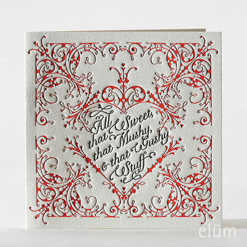 Mushy Gushy Card -  Stationary - ED-Ellum Design - Putti Fine Furnishings Toronto Canada