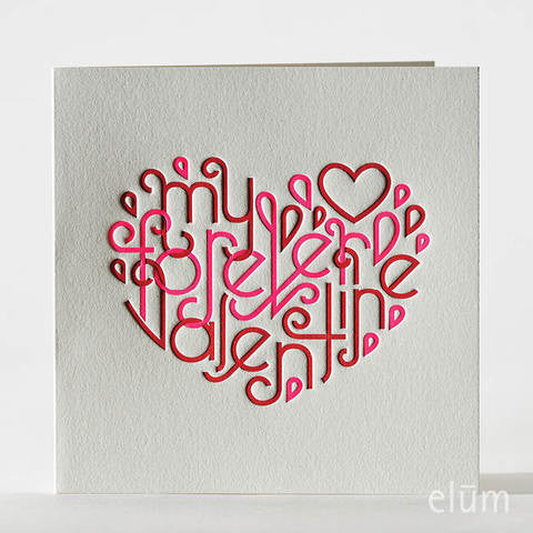 Intertwined Heart Valentine Card -  Stationary - ED-Ellum Design - Putti Fine Furnishings Toronto Canada