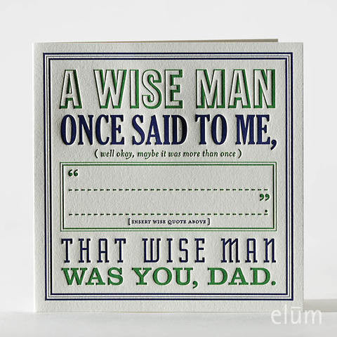  Wise Guy Greeting Card, ED-Ellum Design, Putti Fine Furnishings