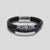 Multi Layer Knot Mens Leather & Stainless Steel Bracelet