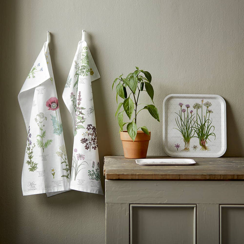 Monestary Garden Organic Tea Towel | Putti Fine Furnishings Canada 