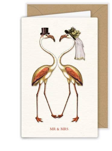 Mr. & Mrs. Cranes Greeting Card
