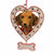 Kurt Adler  Personalized Dog Ornament in Heart With Bone - Dachshund