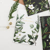 Greenery Border White Christmas Greeting Card