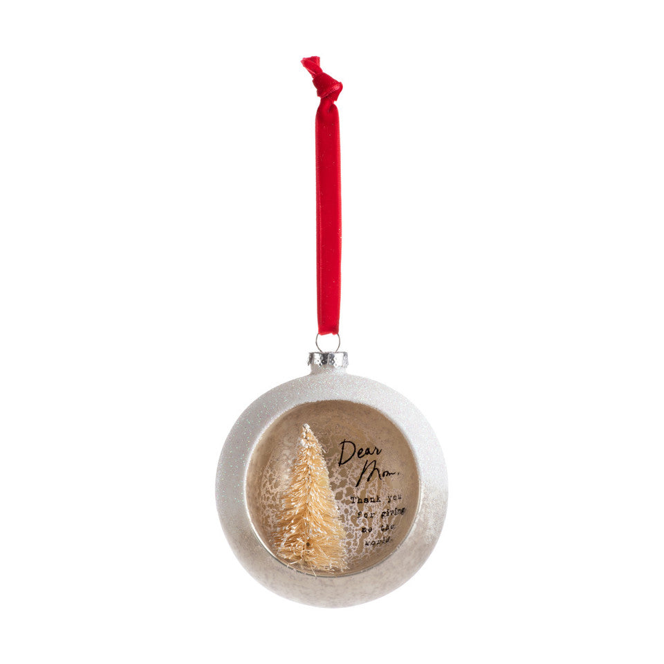 Dear You Cloche Ornament - Mom | Putti Christmas Canada 