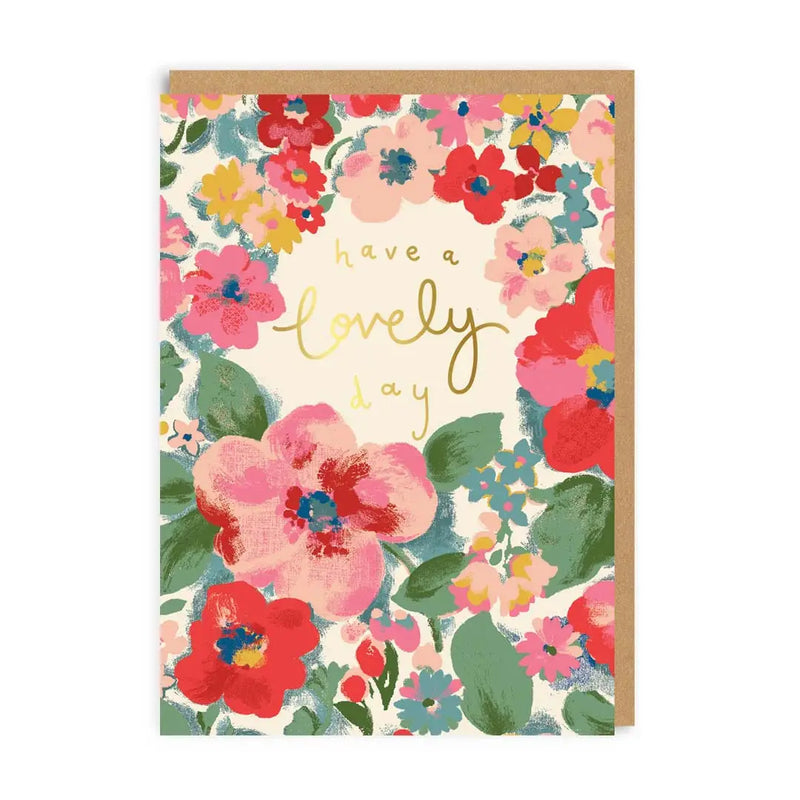Cath Kidson "Have a Lovely Day" Floral Card | Putti Fine Furnishings 